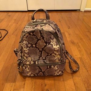Michael Kors Snake Print Backpack